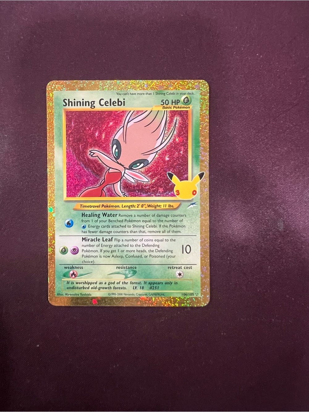 Shining Celebi ME 30th celebration anniversary classic collection 30C 106/105